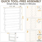 4-Tier Foldable Clothes Drying Rack - Image 4