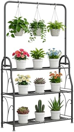 SORCEDAS Plant Stand Outdoor Indoor 3 Tier Metal by SpecialYourHome