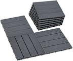 Skypatio Interlocking Deck Tiles 9 PCS, Poolside & Garden by Skypatio