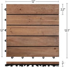 Topeakmart 27PCS Interlocking Deck Tiles 12x12 Patio Flooring - Image 3
