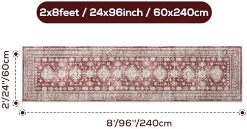 2x8 Runner Rug Washable Non Slip Floor Mat - Image 2