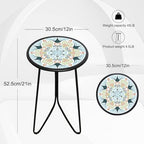 LIFFY Patio Side Table, Indoor Round Accent End Table - Image 3