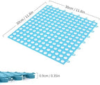 12 Pack 12" x 12" Drainage Interlocking Floor Mats, Non-Slip Shower Bathroom - Image 2