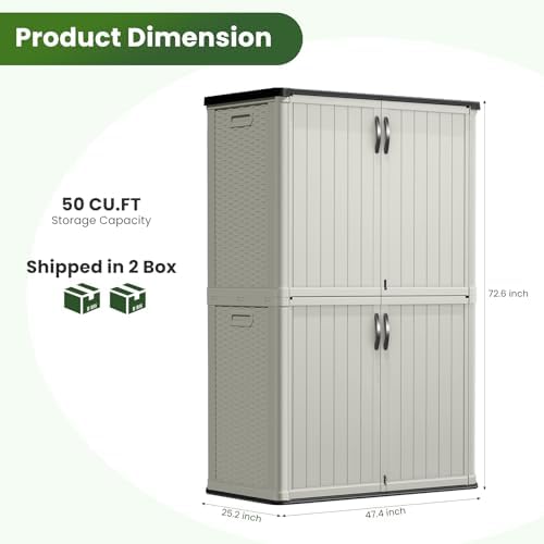 Greesum 50 CUFT Outdoor Storage Cabinet - Image 5