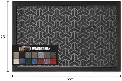 GORILLA GRIP WeatherMAX Door Mat, Indoor Outdoor Use - Image 2
