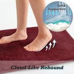 HUXMEYSON Bathroom Rugs Sets 2 Piece, Non-Slip & Quick Dry Bath Mat Set - Image 7