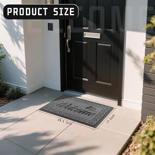 Yimobra Artificial Grass Welcome Mat, 29.5 x 17 in - Image 4
