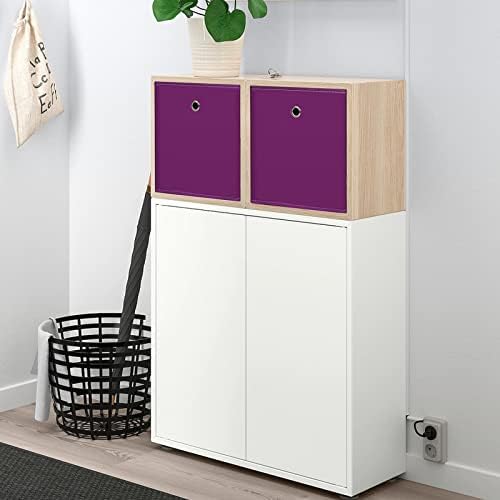 Foldable Storage Cubes Bins, 11 Inch Cloth Storage Cube Fabric Storage Box - Image 4