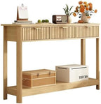 RUSTOWN Fluted Wood Console Table by RUSTOWN