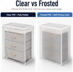 Custom Frosted PVC Dust Cover, Made to Size, Zipper Drawstring - Image 6
