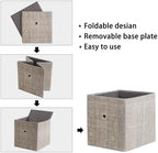 Foldable Storage Cubes Bins, 11 Inch Cloth Storage Cube Fabric Storage Box - Image 6