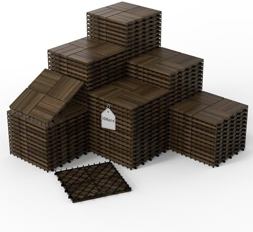108Pcs Interlocking Deck Tiles by XINONE