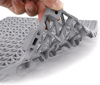SOUJOY 12 Pieces Modular Interlocking Cushion, 11.6" x 11.6" Rubber Floor Tiles - Image 3