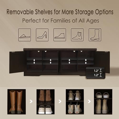 DINZI LVJ Shoe Storage Bench - Image 3