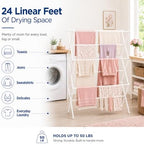 Honey-Can-Do Oversized Clothes Drying Rack, Extra-Wide 35", 50 lb - Image 4
