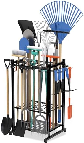 Sttoraboks Garden Tool Organizer Rack Up to 50 Tools, Heavy-Duty Steel Yard by Sttoraboks