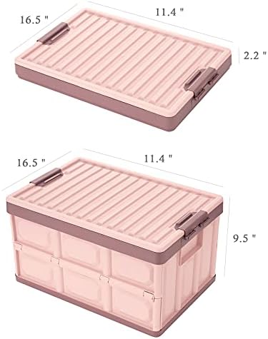 Pink Collapsible Storage Bins - Image 2