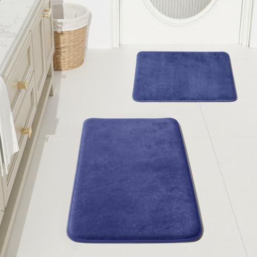 HUXMEYSON Bathroom Rugs Sets 2 Piece, Non-Slip & Quick Dry Bath Mat Set by HUXMEYSON