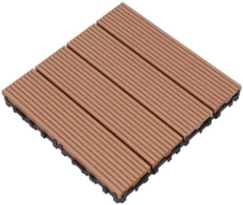 10pcs Interlocking Patio Deck Tiles，decking Boards Outdoor Waterproof，12"x12" by Unknown
