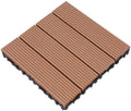 10pcs Interlocking Patio Deck Tiles，decking Boards Outdoor Waterproof，12"x12" by Unknown