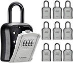 Puroma Key Lock Box Outdoor 4 Digit Code Combination Lockbox House, 10 Gray by Puroma