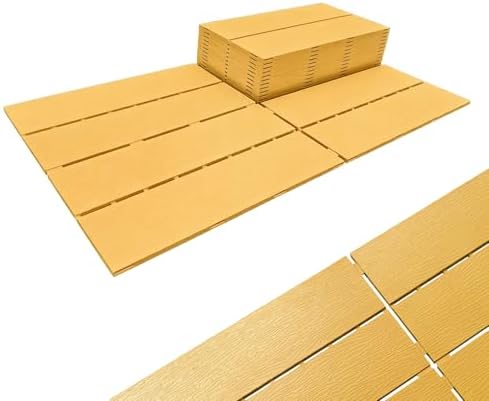 Plastic Interlocking Deck Tiles, Outdoor Patio Flooring 13 sq ft by ARRYNTHEON