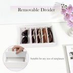 Velvet Sunglass Organizer Tray, Stackable Glasses Case - Image 3