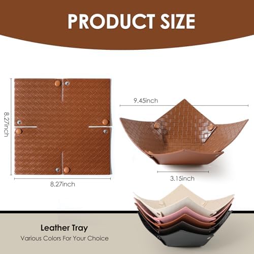 KINIVA PU Leather Jewelry Valet Tray - Image 3