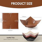 KINIVA PU Leather Jewelry Valet Tray - Image 3