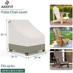AKEfit Patio Adirondack Chair Covers 2 Pack - Image 2