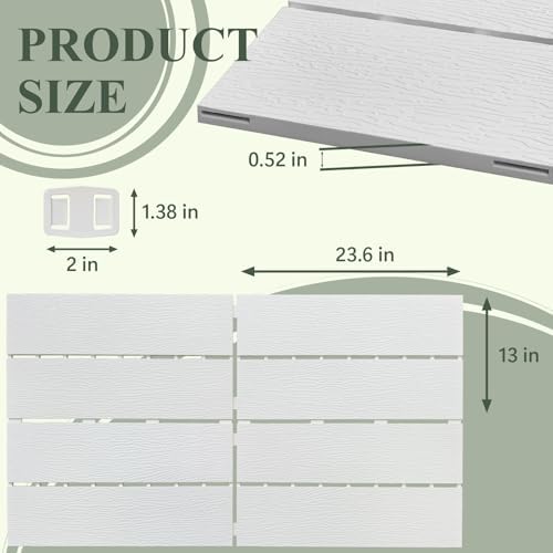 Plastic Interlocking Deck Tiles, Outdoor Patio Flooring 39 sq ft - Image 2
