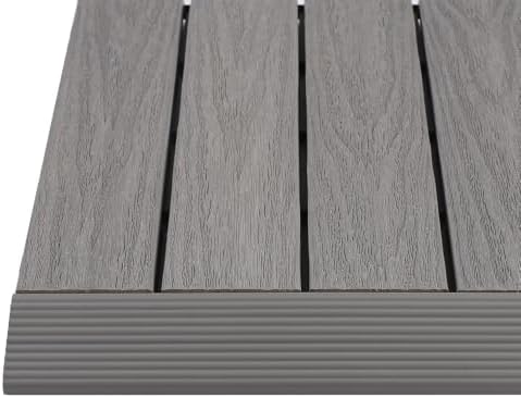 1 in. x 1 ft. Quick Deck Composite Deck Tile Straight Fascia by NewTechWood