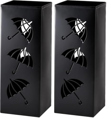 Okllen Metal Umbrella Holder, Square Umbrella Stand Rack by Okllen