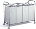ROMOON Laundry Hamper Sorter Cart, 4-Section Organizer by ROMOON