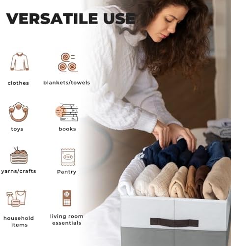 Criusia 6 Pack Clothes Bins for Organization - Image 6