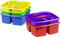 Storex Classroom Craft Caddy, 3 Compartment Plastic Organizer by Storex