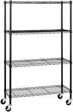 Amazon Basics 4-Shelf Heavy Duty Garage Shelving Storage Unit on 3" Wheel by AmazonBasics