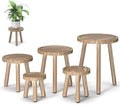 5-Pack Wood Plant Stands Indoor, Single Plant Stand by Unknown