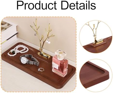 Elegant Entryway Tray for Key Jewelry and Phone Storage - Image 3