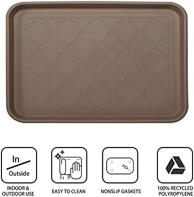 WATANIYA PET Boot Tray for Entryway Indoor, Heavy Duty Shoe Mat Tray 2 Packs - Image 2