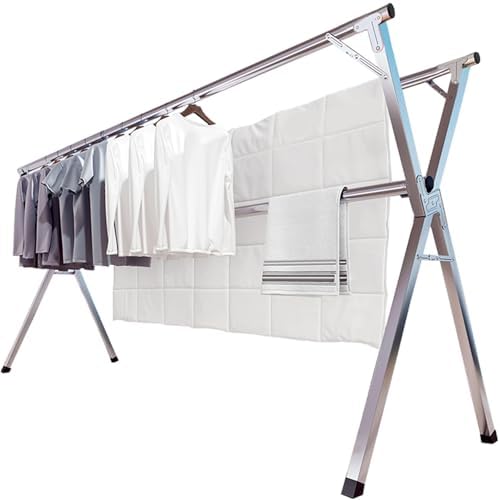 JAUREE 79" Clothes Drying Rack, Drying Rack Clothing Folding Indoor Outdoor by JAUREE