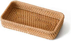 Small Rattan Serving Tray, Natural Wicker Decorative Tray by S310