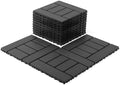 44pcs Plastic Interlocking Patio Deck Tiles, 12 x 12in Waterproof Indoor by VireoNest