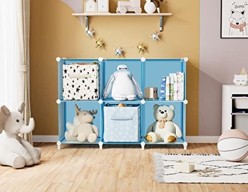 Portable Closet 6 Cube Closet Organizer and Storage Shelf Bookcase - Image 6
