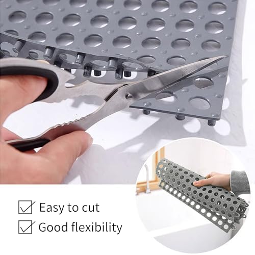 12Pack 12" x 12", Interlocking Rubber Floor Tiles Soft PVC Non-Slip Tile - Image 3