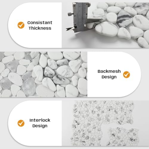 Pebble Tile for Shower Floor, 8 Sheets - Image 4