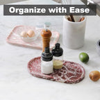 Koville Norway Natural Marble Tray, Catchall Tray - Image 3