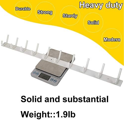 WEBI Coat Rack Wall Mounted, 10 Hooks, Coat Hanger Wall, Hook Rack, Jacket Hooks - Image 6