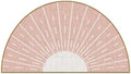 Mingnei Pink Boho Linen Doormat by mingnei