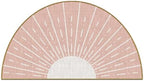 Mingnei Pink Boho Linen Doormat by mingnei